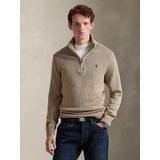 POLO Ralph Lauren - Gebreide Trui - Beige - Lange Mouw - 100% Katoen