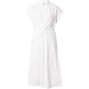 LAUREN RALPH LAUREN - Gekruiste Jurk - Wit - Katoen