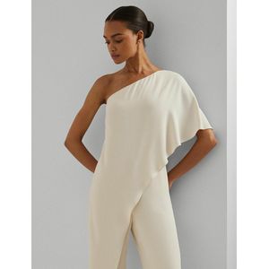 Lauren Ralph Lauren - APRIL - Jumpsuit - Crème - Gelaagde Look - One-shoulder