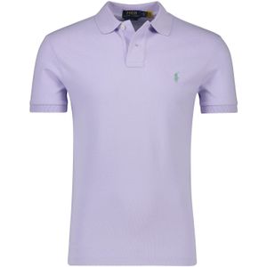 Polo Ralph Lauren - Slim Fit Poloshirt - Paars - 100% Katoen