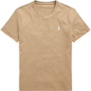 Polo Ralph Lauren t-shirt bruin custom slim fit ronde hals