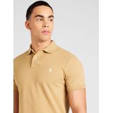 Ralph Lauren - Classic Fit Poloshirt - Beige - Katoen - Korte Mouwen