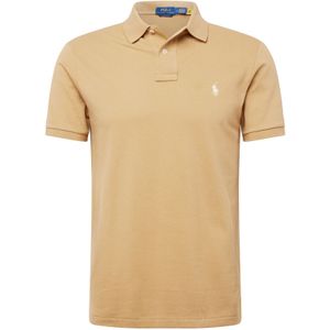 Ralph Lauren - Classic Fit Poloshirt - Beige - Katoen - Korte Mouwen