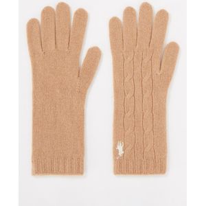 Ralph Lauren Kabelgebreide handschoenen in kasjmierblend