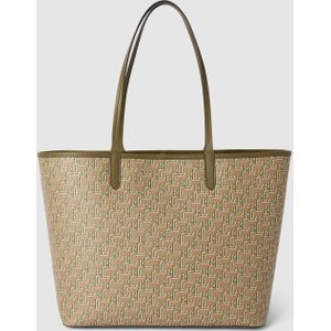 Tote bag met all-over logo, model 'COLLINS'