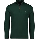 Polo Ralph Lauren - Trui - Groen - Wol - Halve Rits - Pony Player Borduursel