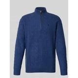 Polo Ralph Lauren - Trui - Navy - Halve Rits - Lange Mouw