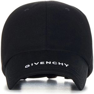 Givenchy, Accessoires, Heren, Zwart, ONE Size, Katoen, Zwarte hoeden en petten voor heren