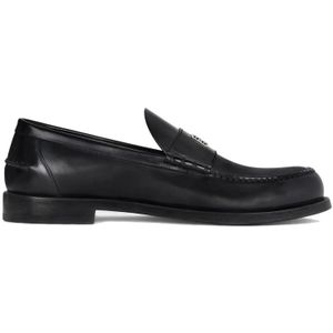 Givenchy - Leren Loafers - Zwart - Leer - Slip-on Ontwerp - Logo Detail