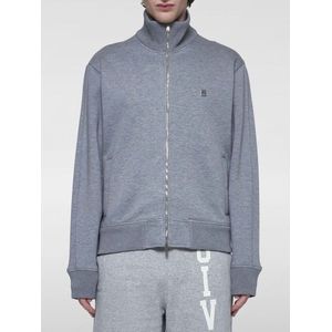 Givenchy - Sweatshirt - Lichtgrijs - Katoenmix - Hoge Kraag - Lange Mouwen - 4G-Motief