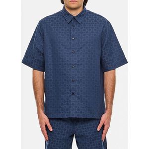 Givenchy, Heren, Overhemden, Blauw, Maat: XL Denim,