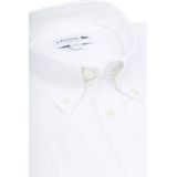 Lacoste Overhemd wit, Effen