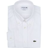 Lacoste Overhemd wit, Effen