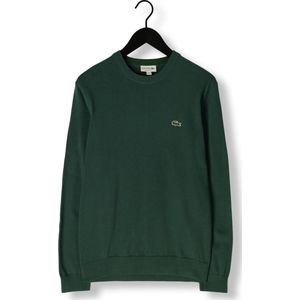 Lacoste - Groene Crew-Neck Sweater - Heren - Katoen