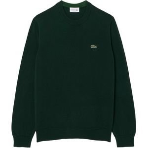 Lacoste - Monochrome Katoenen Crewneck Sweater - Sinople Groen