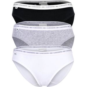 LACOSTE - Slip - Grijs Gemêleerd/Zwart/Wit - 3 Pack - Jersey