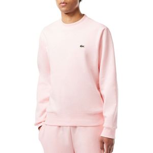 Lacoste - Crew Classic Logo - Sweatshirt - Roze - Katoen - Gerecycled Materiaal