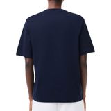 Lacoste Relaxed Fit Plain Soft T-Shirt Damen in dunkelblau, Größe: 36