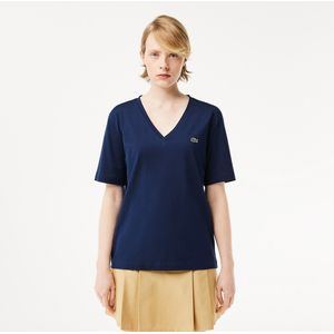 Lacoste - TF7300 - T-Shirt - Navy Blue - 100% Katoen - Relaxed Fit
