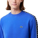 Lacoste - Logo Stripe Jogger Sweatshirt - Blauw - Heren