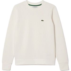 Lacoste, Dames, Sweatshirts & Hoodies, Wit, Maat: 2XL Katoen,