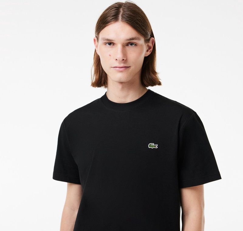 Lacoste 1ht1 Men' Tee shirt Polo' & T shirts Heren Polo shirt Zwart