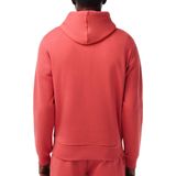 Lacoste - Bio Cotton Fleece - Hoodie - Donkergroen - Regular Fit, Vaste Capuchon, Kangoeroezak