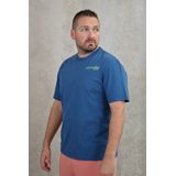 Lacoste - TH7544 - T-shirt - Blauw - Organisch Katoen - Ronde Hals