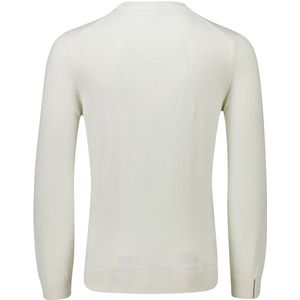 Lacoste - Ronde Hals Sweater - Wit - Katoen - Regular Fit