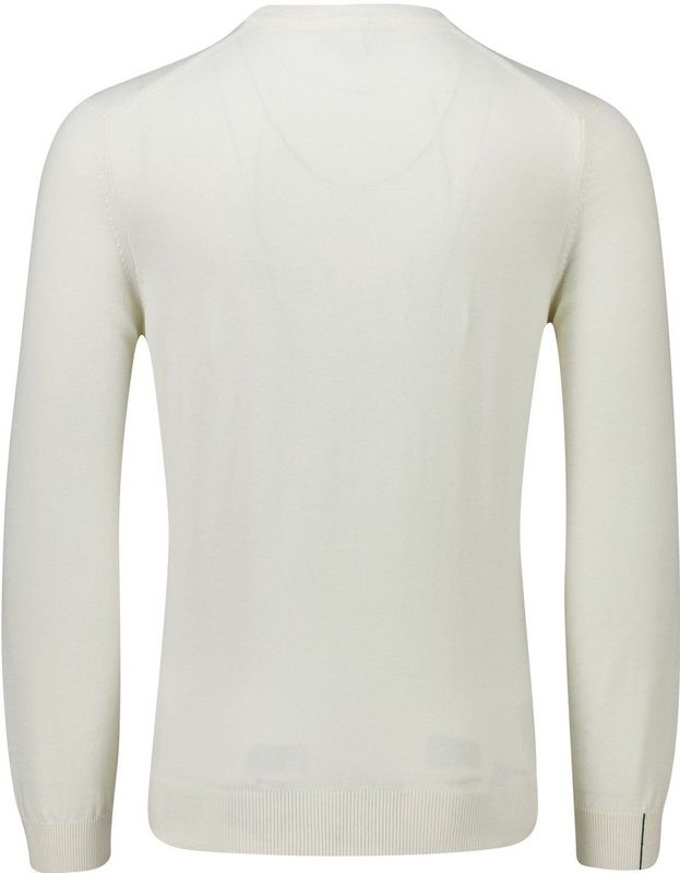 Lacoste - Ronde Hals Sweater - Wit - Katoen - Regular Fit