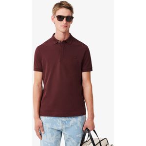 Lacoste polo bordeaux effen Regular Fit
