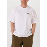 Lacoste - Oversized T-shirt - Wit - Katoen - Losse Pasvorm