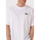 Lacoste - Oversized T-shirt - Wit - Katoen - Losse Pasvorm
