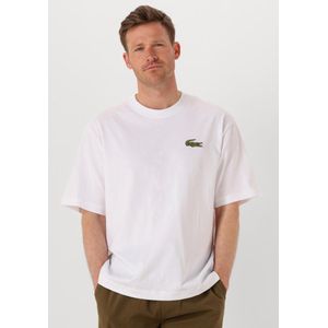 Lacoste - Oversized T-shirt - Wit - Katoen - Losse Pasvorm