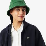 Lacoste - Hooded Sweatshirt - Blauw - Dubbelzijdig Piqué Materiaal