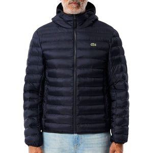 Lacoste, Heren, Jassen, Blauw, Maat: XL Poliester,