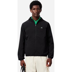 Lacoste Woven Full Zip Jacket - Zwart- Heren, Zwart