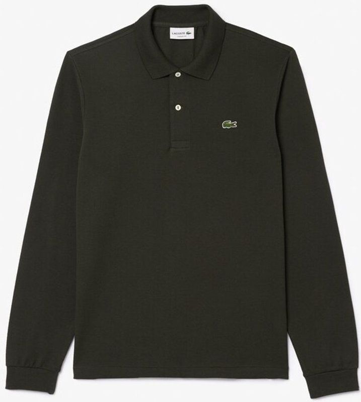 Lacoste Classic Fit polo lange mouw - diep donkergroen