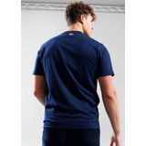 Lacoste - T-shirt - Marineblauw - Katoen - Korte Mouwen