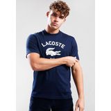 Lacoste - T-shirt - Marineblauw - Katoen - Korte Mouwen