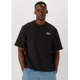 Lacoste - Oversized T-shirt - Zwart - Hoogwaardige Stof