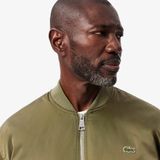 Lacoste - Groene Waterdichte Bomberjack van Nylon voor Heren