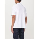 Heren Lacoste Loose-Fit L.12.12 Piqué Badge Poloshirt in Wit