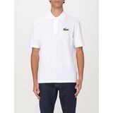 Heren Lacoste Loose-Fit L.12.12 Piqué Badge Poloshirt in Wit