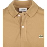 Lacoste Slim Fit polo, cookie lichtbruin