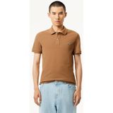 Lacoste Slim Fit polo, cookie lichtbruin