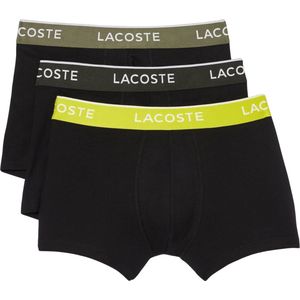 Boxershorts - Zwart - Geel - Donkergroen - 95% Katoen - 5% Elastaan - Set van Drie