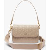 Lacoste Maheki Schoudertas Leer 21 cm  bruin