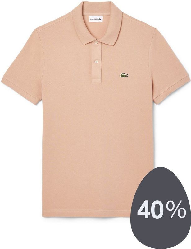 Lacoste - PH4012 Poloshirt - Latte - 100% Katoen - Slim Fit