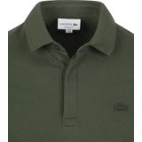 Lacoste Polo Donkergroen Korte Mouw Effen